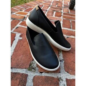 ECCO Soft 7 Womens Black Leather Slip On Sneakers Shoes Danish Design 35 4.5/5